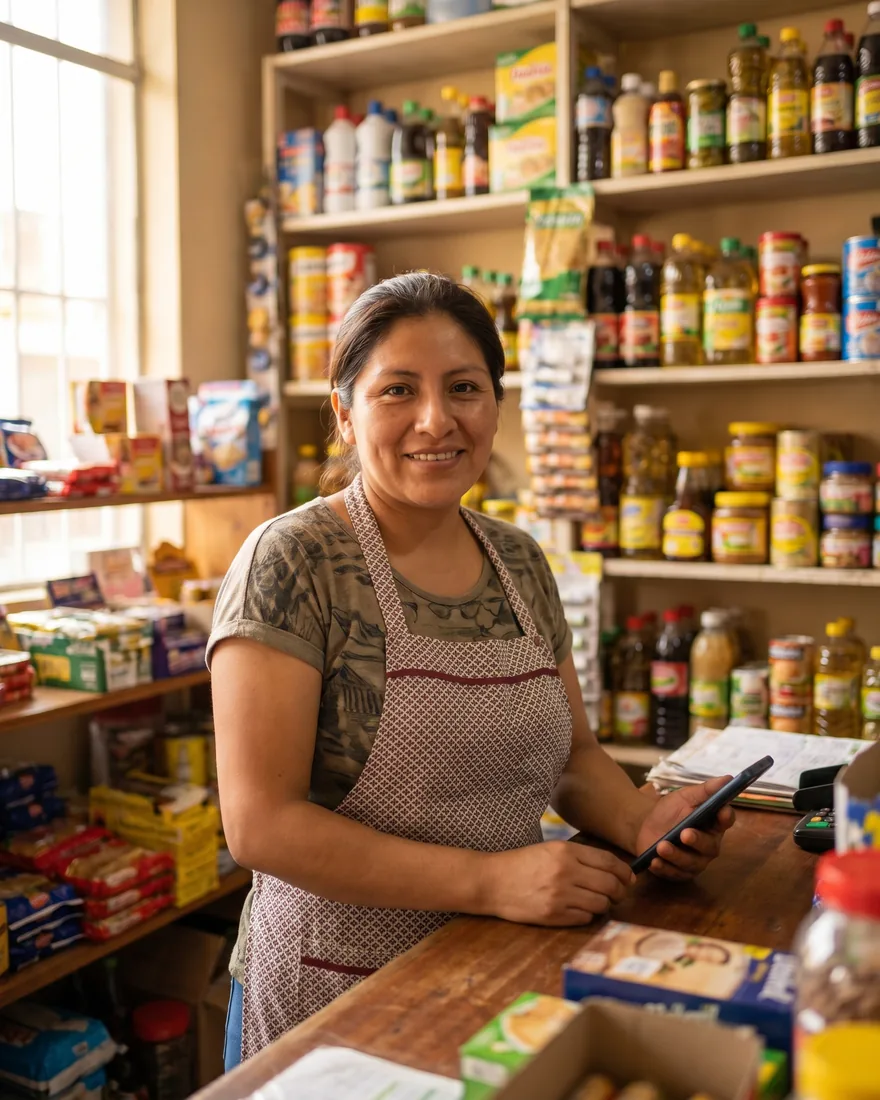 Dueña de una bodega de barrio